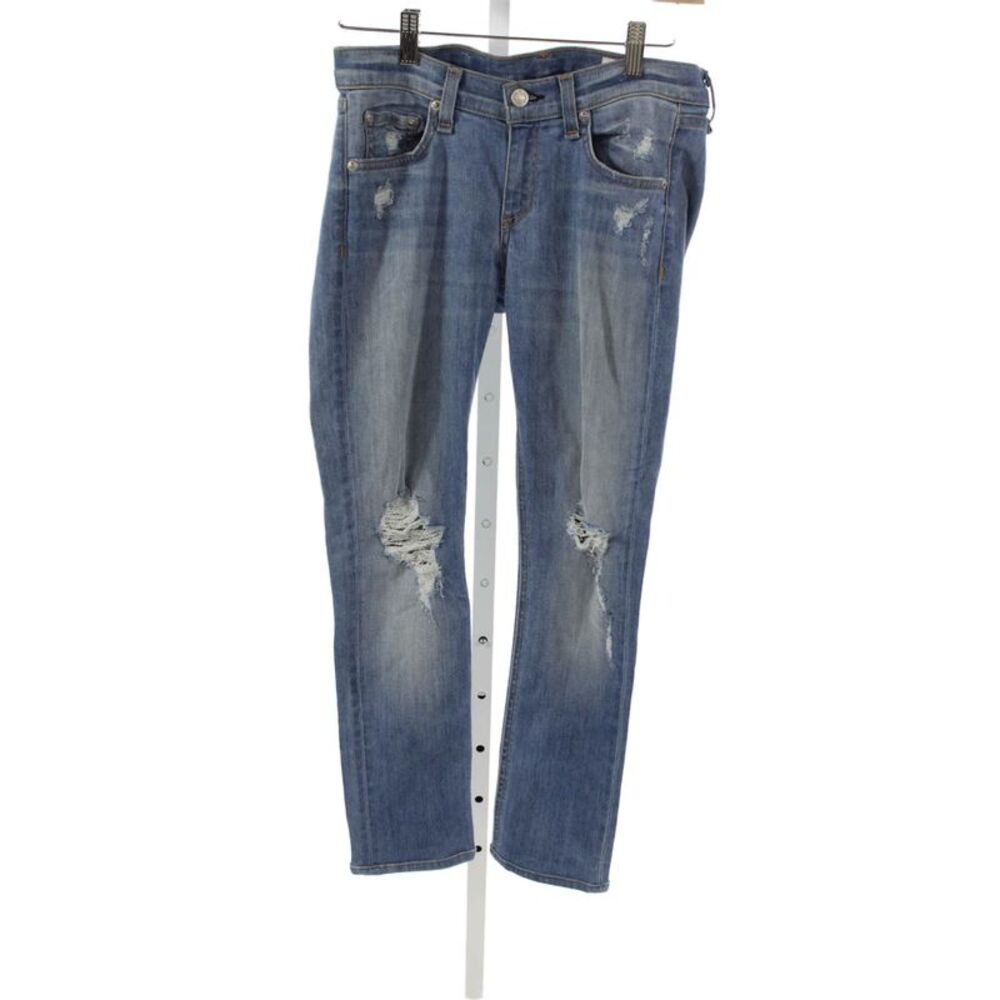 Rag & Bone Jean Womens Straight Jeans Blue Cotton Blend Size 25
